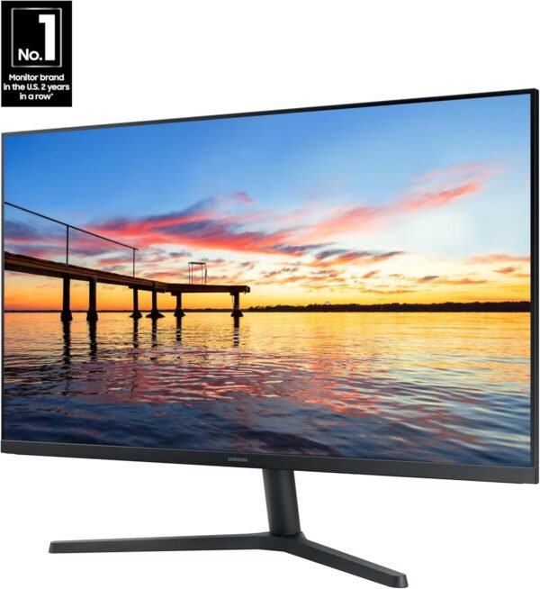 SAMSUNG 三星 32 吋平面電腦顯示器,75Hz,無邊框顯示器,AMD FreeSync,遊戲模式,高級眼部護理,HDMI 和 DisplayPort,LS32B304NWNXGO,2024：圖片 2