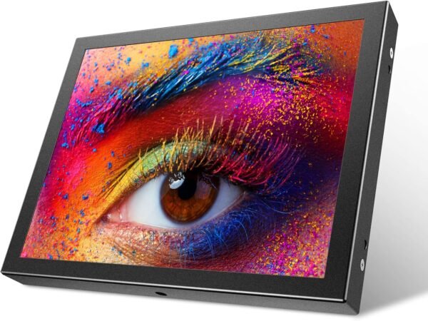 Eyoyo 8 吋小型迷你顯示器 1024x768 解析度汽車後視圖 TFT LCD 螢幕顯示器,配備 HDMI/VGA/AV 視訊輸入,適用於 PC DVD DVR CCD 140 度 Wi