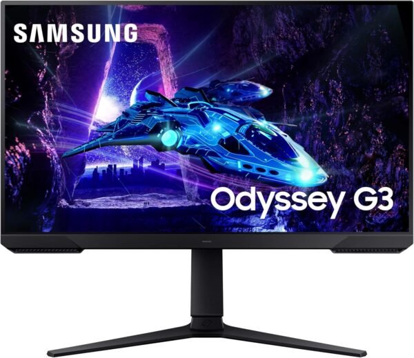 SAMSUNG 三星 27 吋 Odyssey G3 (G30D) 系列 FHD 電競顯示器,1 毫秒,180Hz,AMD FreeSync,可調式支架,黑色均衡器,虛擬瞄準點,護眼模式,無閃爍LS27DG302ENXZA,2024