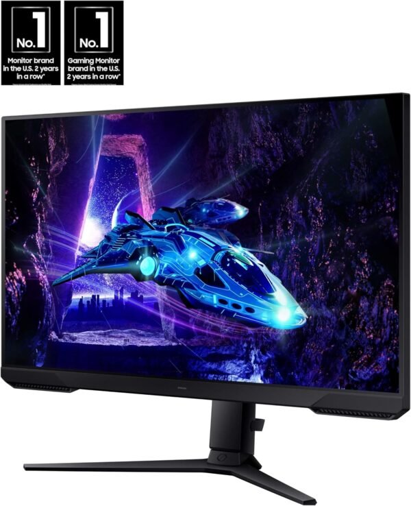 SAMSUNG 三星 27 吋 Odyssey G3 (G30D) 系列 FHD 電競顯示器,1 毫秒,180Hz,AMD FreeSync,可調式支架,黑色均衡器,虛擬瞄準點,護眼模式,無閃爍LS27DG302ENXZA,2024：圖片 2